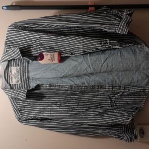 A button up mid sleeve top